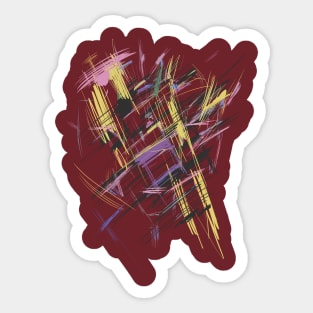 abstract art structure Sticker